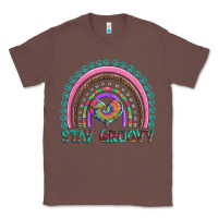 Chestnut stay groovy with rainbow and heart Classic Tee - Artiststas