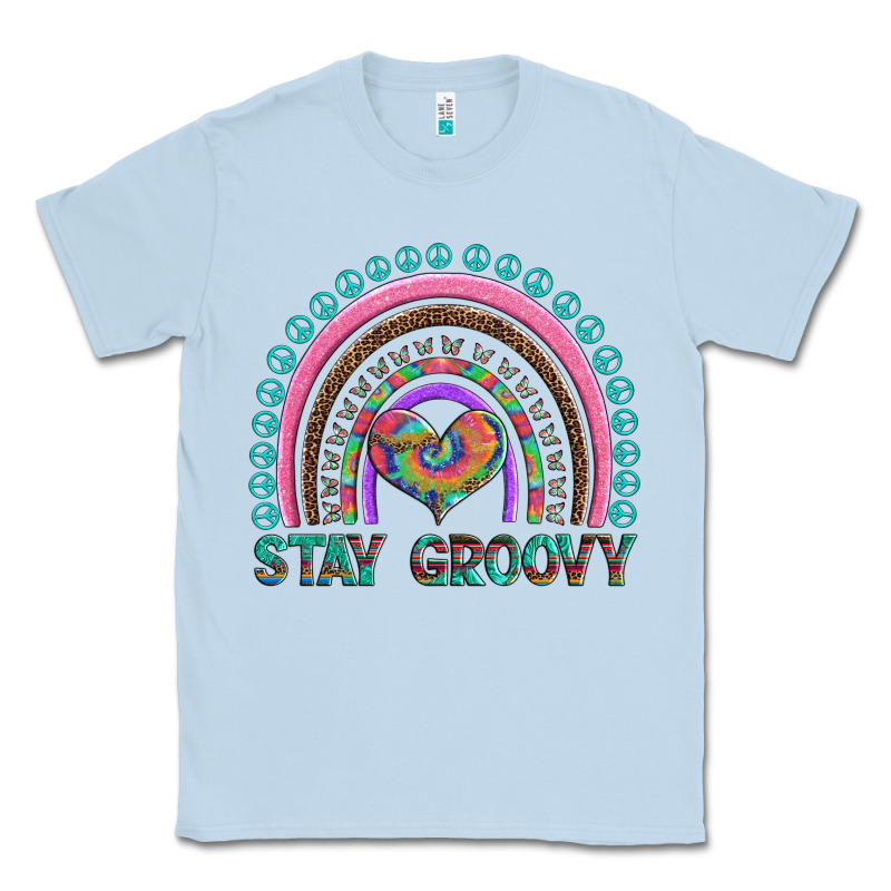 Stay Groovy With Rainbow And Heart Classic Tee by Artiststas | Teevron