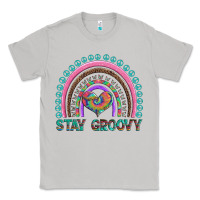 Moon Dust stay groovy with rainbow and heart Classic Tee - Artiststas