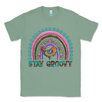 Sage stay groovy with rainbow and heart Classic Tee - Artiststas