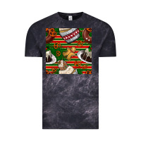 Cloud Black christmas cake seamless pattern Vintage Tee - BundleAndBundleShop