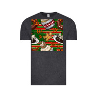 Vintage Black christmas cake seamless pattern Vintage Tee - BundleAndBundleShop