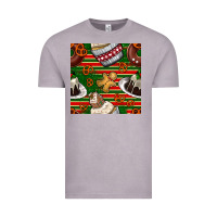 Vintage Zinc christmas cake seamless pattern Vintage Tee - BundleAndBundleShop