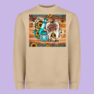 Dental Sunflower Heavyweight Sweatshirt Designed By Jahusdesignshop