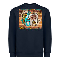 Navy dental sunflower Heavyweight Sweatshirt - JahusDesignShop