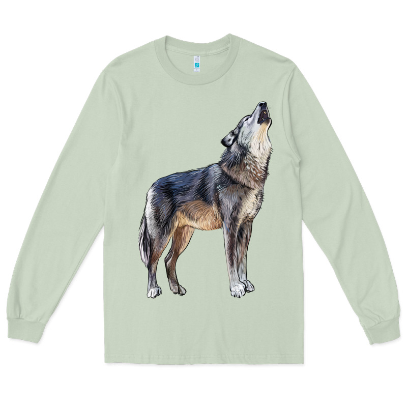 Wolf Long Sleeve Tee by LillyAllenDesigns | Teevron