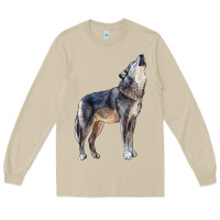 Mushroom wolf Long Sleeve Tee - LillyAllenDesigns