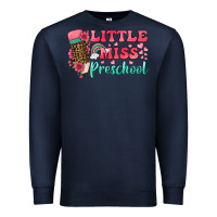 Navy little miss preschool Premium Sweatshirt - BundleAndBundleShop