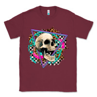 Burgundy race skull Classic Tee - AdoDesignShop