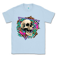 Dusty Blue race skull Classic Tee - AdoDesignShop