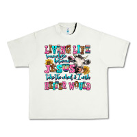 Pistachio living life somewhere between jesus take the wheel Urban Heavy Tee - AdoDesignShop