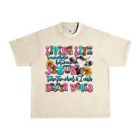 Sandshell living life somewhere between jesus take the wheel Urban Heavy Tee - AdoDesignShop
