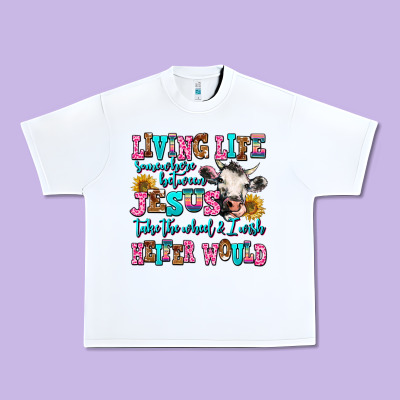 Living Life Somewhere Between Jesus Take The Wheel Urban Heavy Tee Designed By Adodesignshop