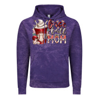 Cloud Purple baseball mom coffee Vintage Hoodie - RacoonDesign
