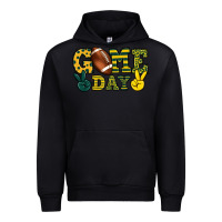 Black Game day yellow and green team color Urban Hoodie - HowdyJamesFarm