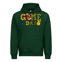 Forest Green Game day yellow and green team color Urban Hoodie - HowdyJamesFarm