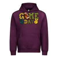 Game Day Yellow And Green Team Color Urban Hoodie | Teevron