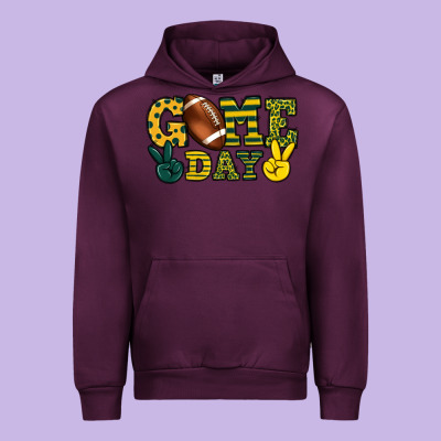 Game Day Yellow And Green Team Color Urban Hoodie Designed By Howdyjamesfarm
