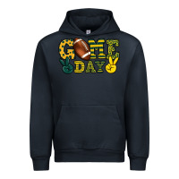 Navy Game day yellow and green team color Urban Hoodie - HowdyJamesFarm
