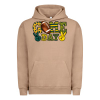 Pigment Burro Game day yellow and green team color Urban Hoodie - HowdyJamesFarm