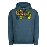 Pigment Midnight Navy Game day yellow and green team color Urban Hoodie - HowdyJamesFarm