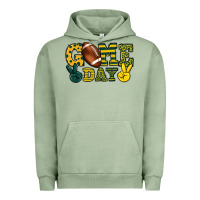Pigment Oil Green Game day yellow and green team color Urban Hoodie - HowdyJamesFarm