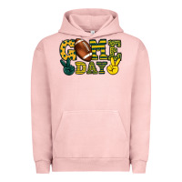 Pigment Salmon Game day yellow and green team color Urban Hoodie - HowdyJamesFarm