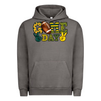 Pigment Tornado Game day yellow and green team color Urban Hoodie - HowdyJamesFarm
