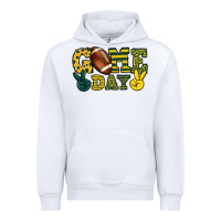 White Game day yellow and green team color Urban Hoodie - HowdyJamesFarm