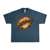 Midnight Navy Western Sunflower Lips Urban Heavy Tee - Bettercallsaul