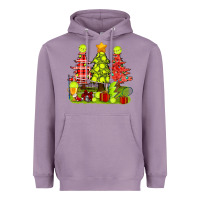 Lavender Christmas With Tennis Trees Heavyweight Hoodie - BundleAndBundleShop