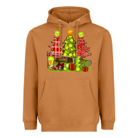 Meerkat Christmas With Tennis Trees Heavyweight Hoodie - BundleAndBundleShop