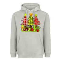 Moon Dust Christmas With Tennis Trees Heavyweight Hoodie - BundleAndBundleShop