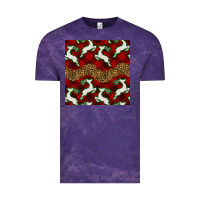 Cloud Purple christmas deer and plaid seamless pattern Vintage Tee - BundleAndBundleShop