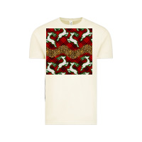 Vintage Arctic christmas deer and plaid seamless pattern Vintage Tee - BundleAndBundleShop