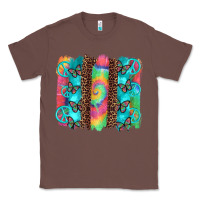 Chestnut hippie peace sign butterfly leopard and tie dye brushstroke Classic Tee - Artiststas