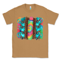 Toasted Coconut hippie peace sign butterfly leopard and tie dye brushstroke Classic Tee - Artiststas