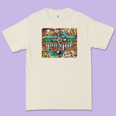 Grateful Cross Premium Tee Designed By Barkaloodesign
