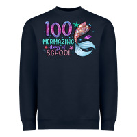 Navy 100 mermazing days of school Heavyweight Sweatshirt - Artiststas