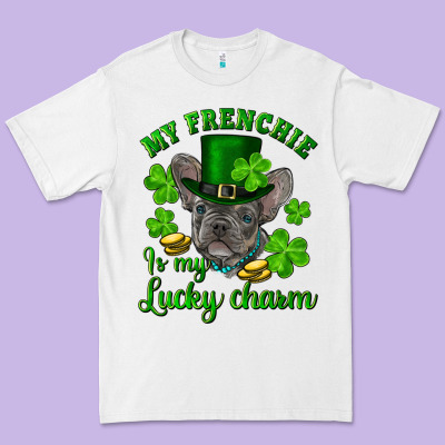 Premium Tee st.patrick's day my french bulldog is my lucky charm