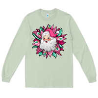 Matcha pink Christmas Santa Claus sunflower Long Sleeve Tee - Jasminsmagicworld
