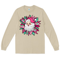 Mushroom pink Christmas Santa Claus sunflower Long Sleeve Tee - Jasminsmagicworld