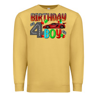 Antique Gold birthday boy 4 Premium Sweatshirt - BundleAndBundleShop