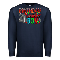 Navy birthday boy 4 Premium Sweatshirt - BundleAndBundleShop