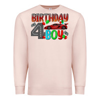 Pale Pink birthday boy 4 Premium Sweatshirt - BundleAndBundleShop
