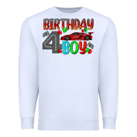 White birthday boy 4 Premium Sweatshirt - BundleAndBundleShop