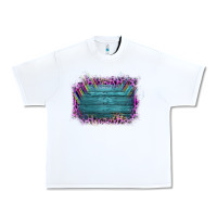 White Aztec Wood Leopard Frame Urban Heavy Tee - Bettercallsaul
