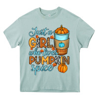 Just A Girl Who Loves Pumpkin Spice Heavy Core Tee | Teevron