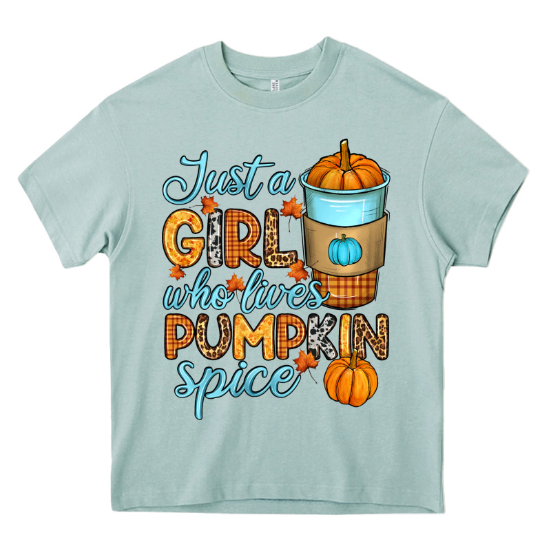 Just A Girl Who Loves Pumpkin Spice Heavy Core Tee by RanaPortraitStore | Teevron