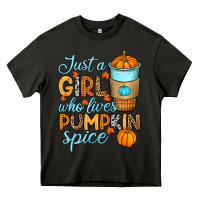 Asphalt Just a girl who loves pumpkin spice Heavy Core Tee - RanaPortraitStore